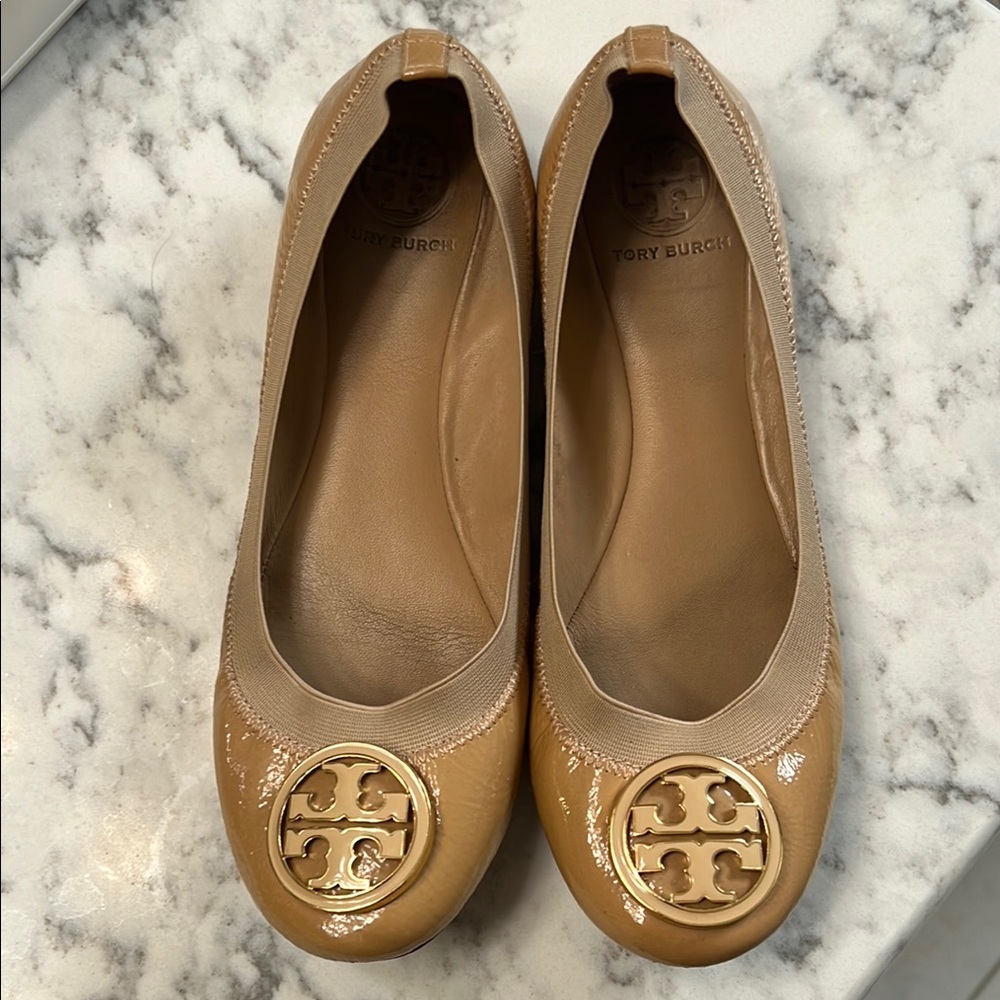 Tory Burch Tan Ballet Flats